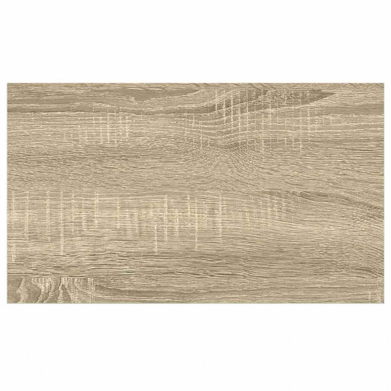 Półki ścienne, 2 szt., dębowo-białe, 40 x 23,5 x 3,8 cm, MDF