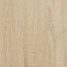 Półki ścienne, 2 szt., kolor dębu i biel, 50x23x3,8 cm, MDF