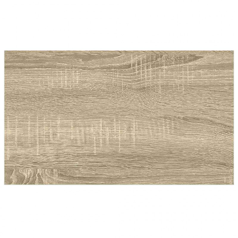 Półki ścienne, 4 szt., kolor dębu i biel, 50x23x3,8 cm, MDF