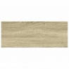 Półki ścienne, 4 szt., kolor dębu i biel, 60x23,5x3,8 cm, MDF