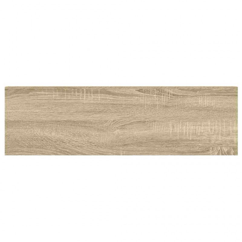 Półki ścienne, 4 szt., dębowo-białe, 80x23,5x3,8 cm, MDF