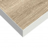 Półki ścienne, 4 szt., dębowo-białe, 80x23,5x3,8 cm, MDF