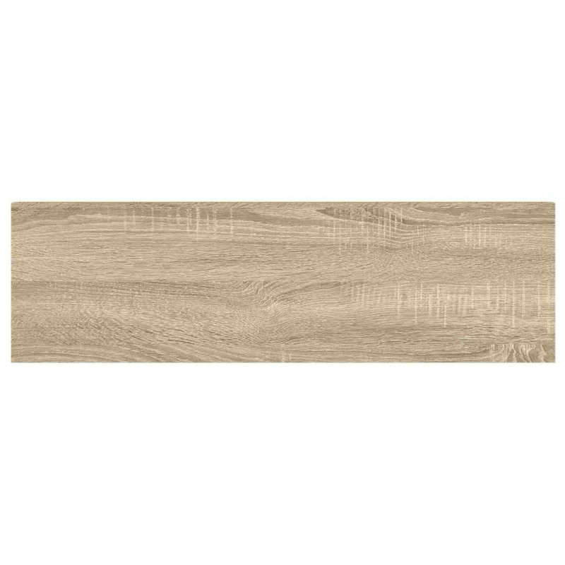 Półka ścienna, dębowo-biała, 90 x 23,5 x 3,8 cm, MDF