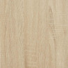 Półka ścienna, dębowo-biała, 120 x 23,5 x 3,8 cm, MDF