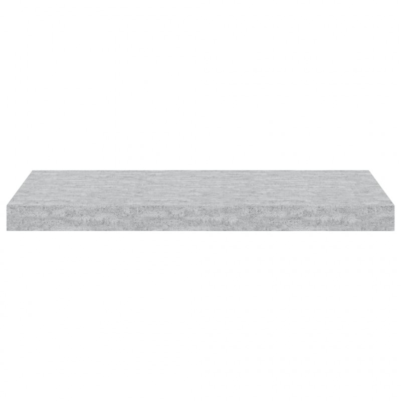 Półka ścienna, szarość betonu, 60x23,5x3,8 cm, MDF