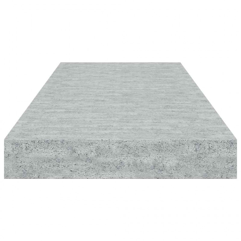 Półka ścienna, szarość betonu, 60x23,5x3,8 cm, MDF