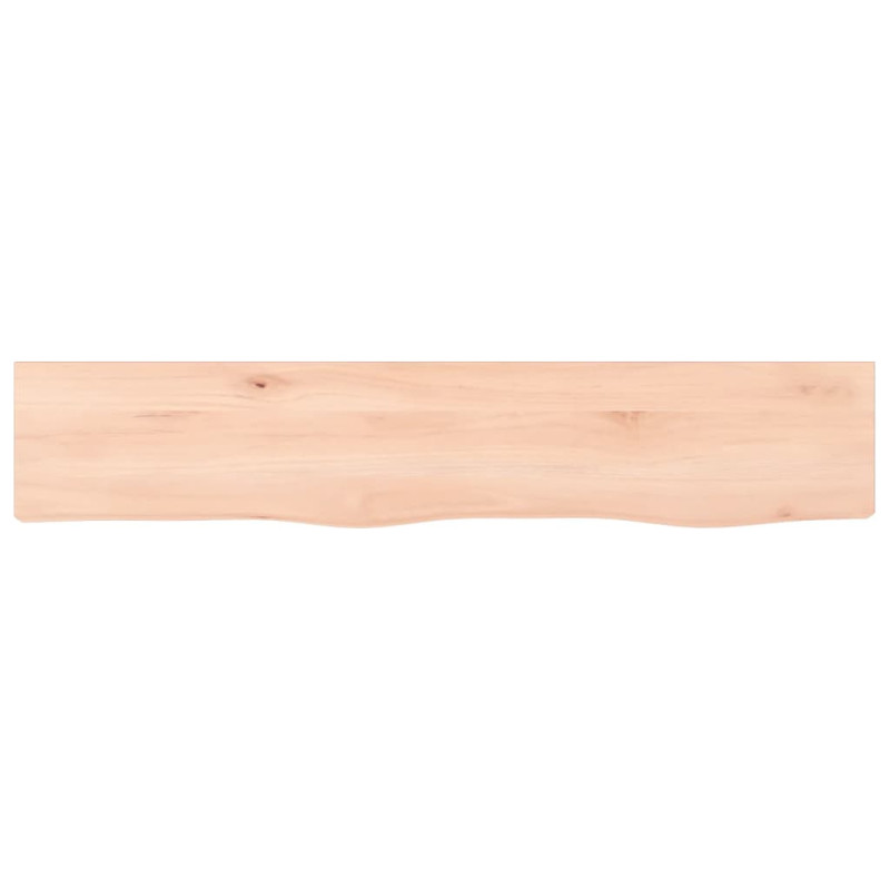 Półka, 100x20x2 cm, surowe lite drewno dębowe