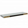 Półki ścienne, 2 szt., szarość betonu, 80 x 23,5 x 3,8 cm, MDF