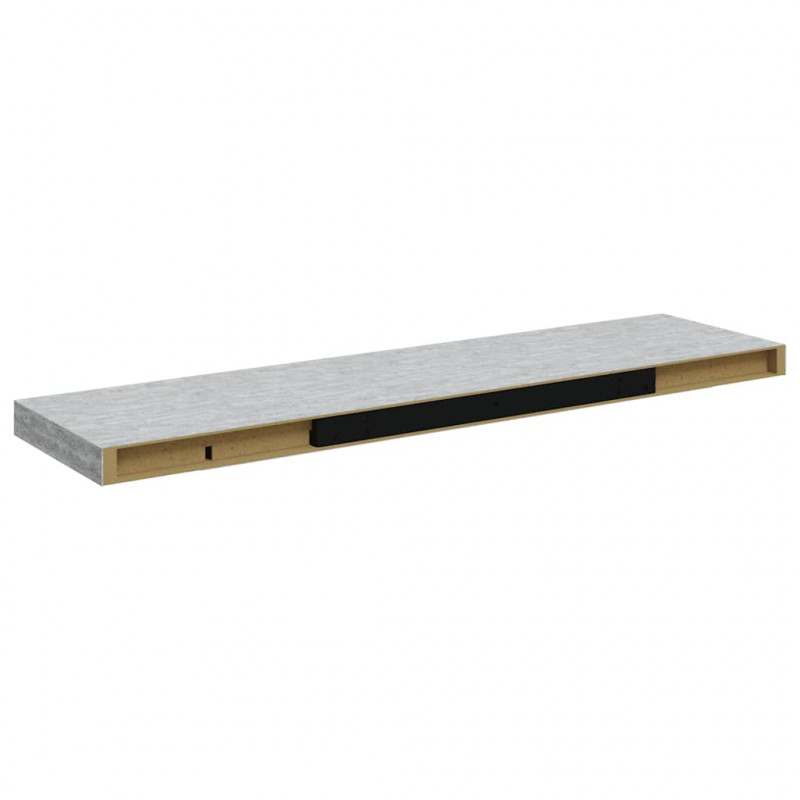 Półka ścienna, szarość betonu, 90 x 23,5 x 3,8 cm, MDF