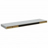 Półki ścienne, 2 szt., szarość betonu, 90x23,5x3,8 cm, MDF
