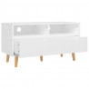 Szafka pod TV, biała, 90x40x48,5 cm, materiał drewnopochodny