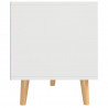 Szafka pod TV, biała, 90x40x48,5 cm, materiał drewnopochodny