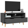 Szafka pod TV, szara, 90x40x48,5 cm, materiał drewnopochodny