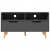 Szafka pod TV, szara, 90x40x48,5 cm, materiał drewnopochodny