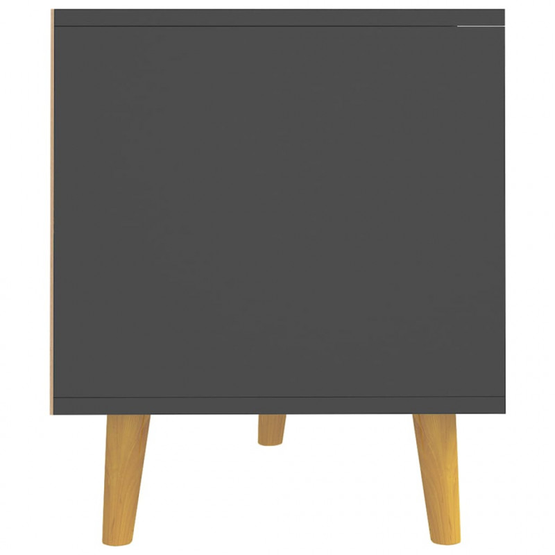 Szafka pod TV, szara, 90x40x48,5 cm, materiał drewnopochodny