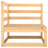 2-osobowa sofa ogrodowa z poduszkami, lite drewno sosnowe
