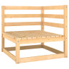 2-osobowa sofa ogrodowa z poduszkami, lite drewno sosnowe