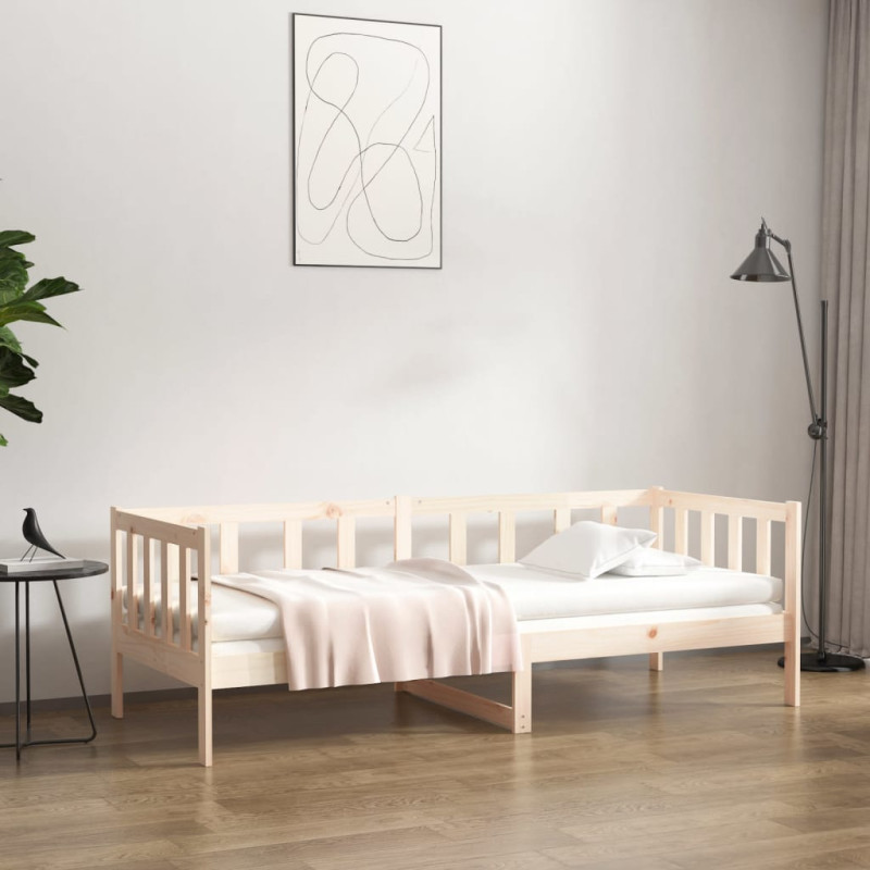 Łóżko dzienne bez materaca, 90x190 cm, lite drewno sosnowe