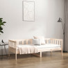 Łóżko dzienne bez materaca, 90x190 cm, lite drewno sosnowe