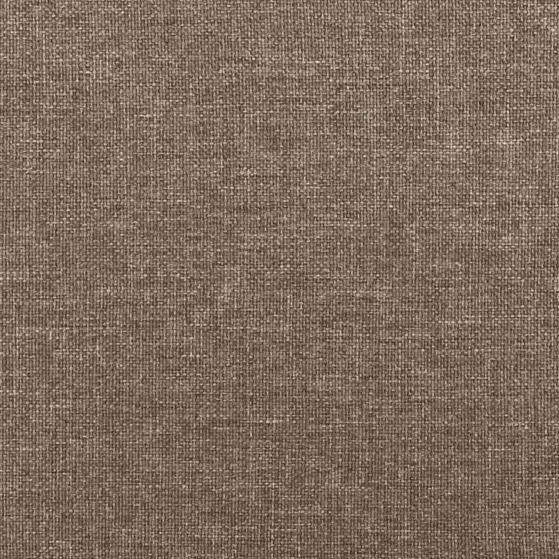 Łóżko kontynentalne z materacem, taupe, 120x190 cm, tkanina