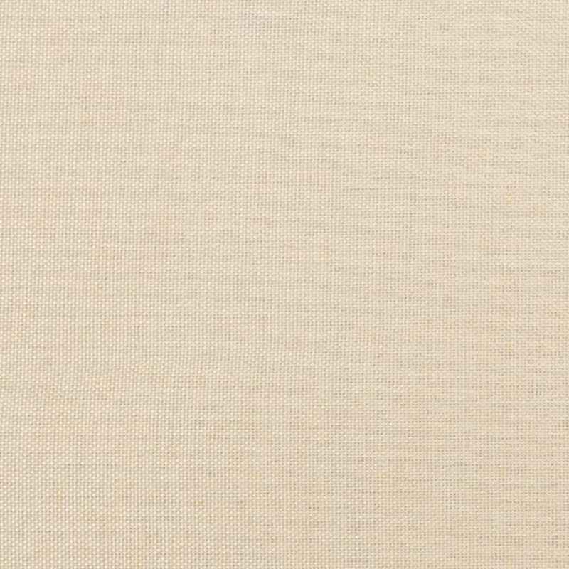 Łóżko kontynentalne z materacem, kremowe, 120x190 cm, tkanina