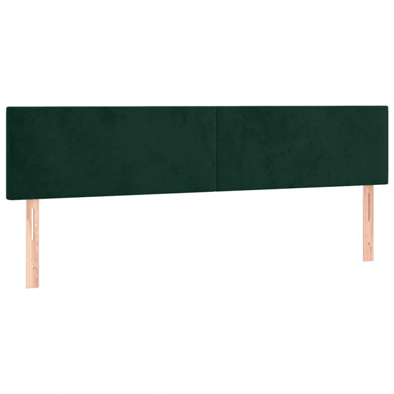 Łóżko kontynentalne z materacem, ciemnozielone, 120x190 cm