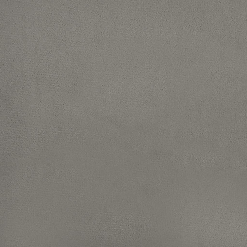 Łóżko kontynentalne z materacem, jasnoszare, 120x190cm, aksamit