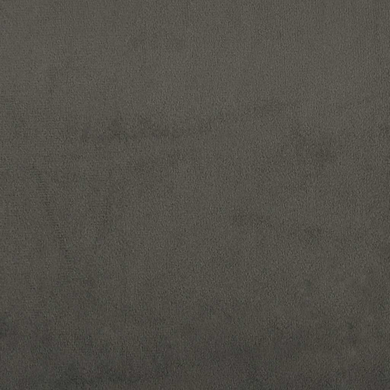 Łóżko kontynentalne z materacem, ciemnoszare, 120x190cm aksamit
