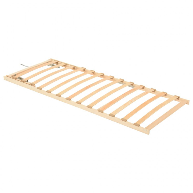 Stelaż do łóżka z 13 listwami, regulacja wezgłowia, 70x200 cm