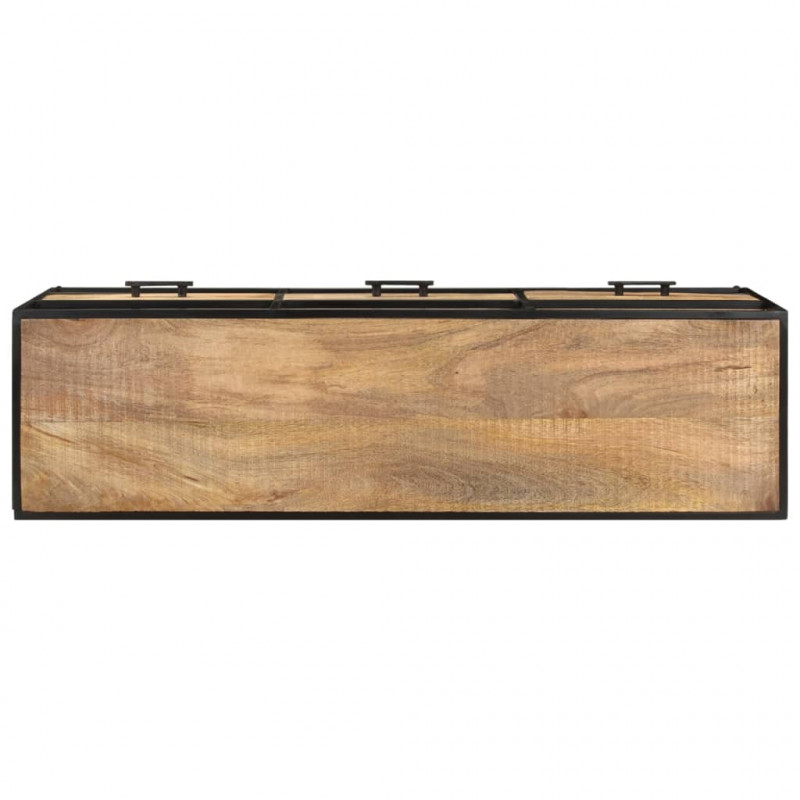 Szafka pod telewizor, 110x30x45 cm, surowe drewno mango