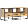 Szafka pod telewizor, 110x30x45 cm, surowe drewno mango