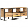 Szafka pod telewizor, 110x30x45 cm, surowe drewno mango