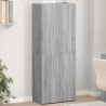 Szafka na dokumenty Szara Sonoma 60x32x153 cm Drewno klejone