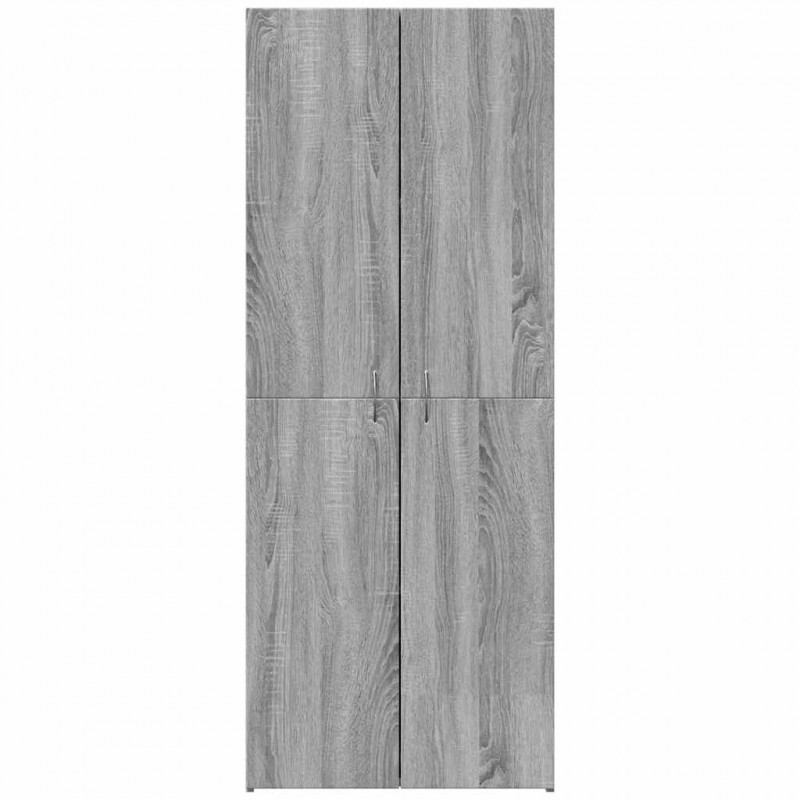 Szafka na dokumenty Szara Sonoma 60x32x153 cm Drewno klejone