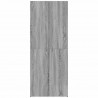 Szafka na dokumenty Szara Sonoma 60x32x153 cm Drewno klejone