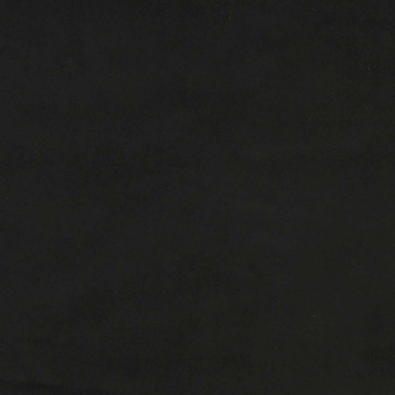 Fotel z podnóżkiem, czarny, obity aksamitem