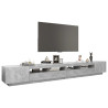 Szafka pod TV z oświetleniem LED, szarość betonu, 300x35x40 cm