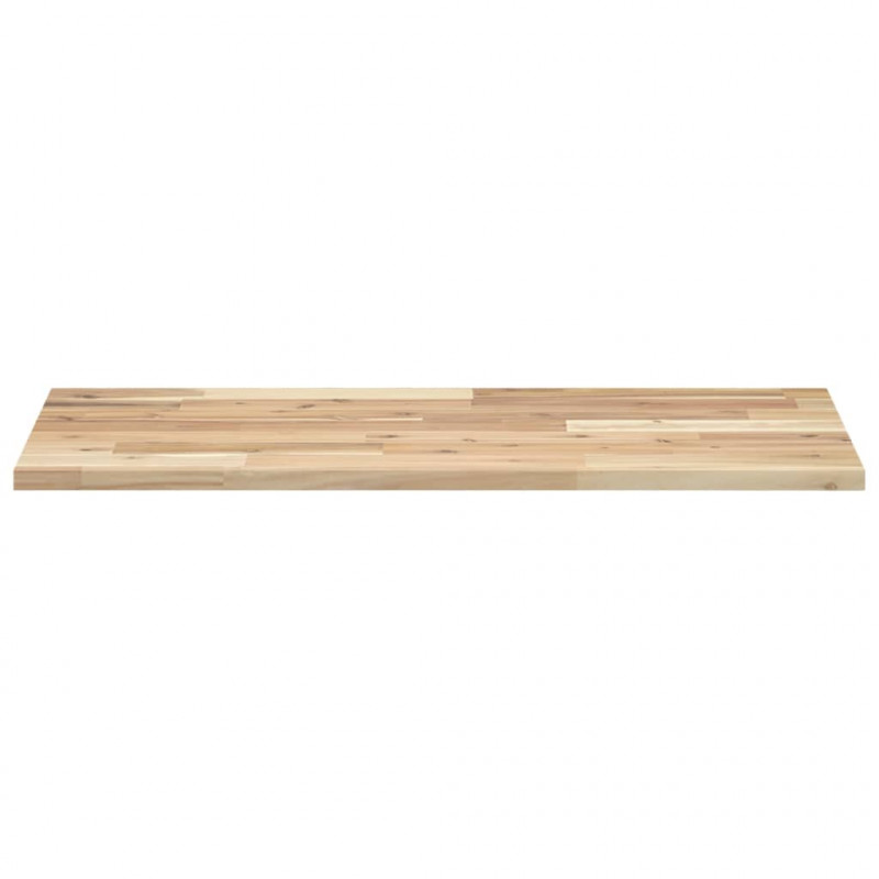 Półki ścienne, 3 szt., 100x40x2 cm, surowe lite drewno akacjowe