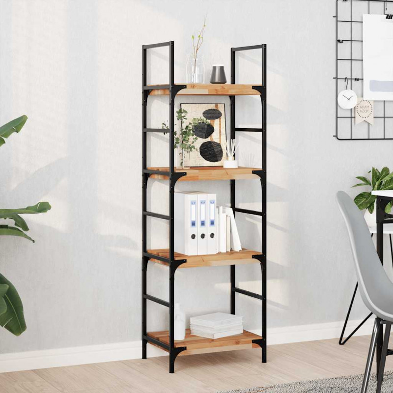 Półka ścienna, 40x30x4 cm, olejowane drewno akacjowe