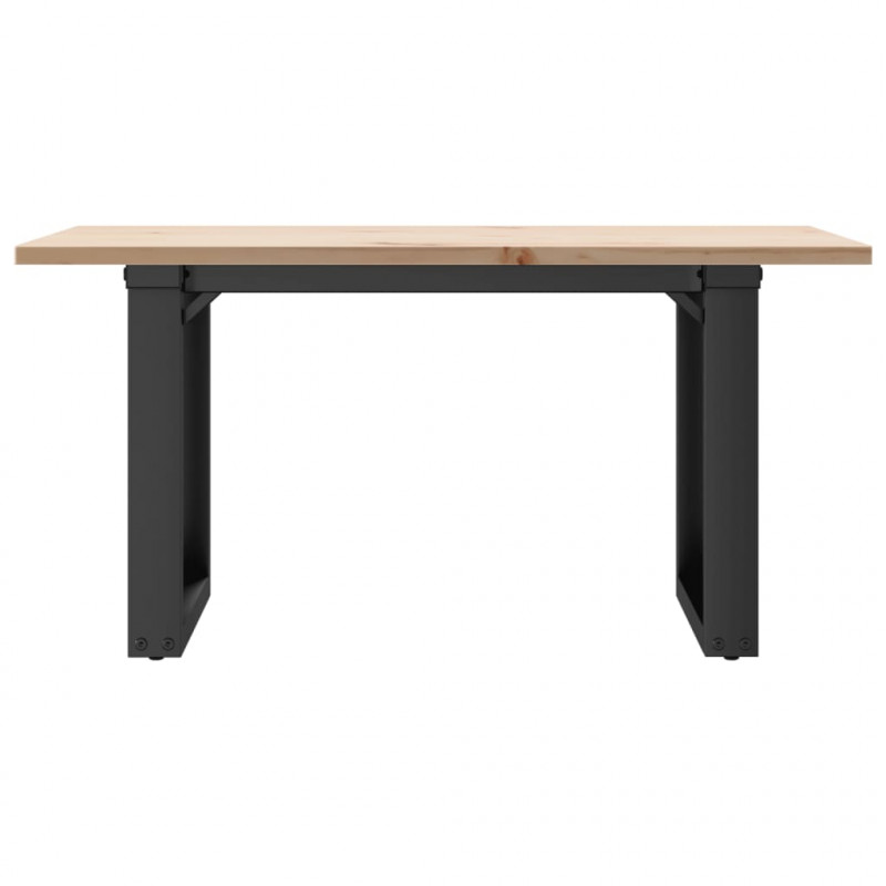 Stolik kawowy z czworokątnymi nogami, 80x50x40 cm