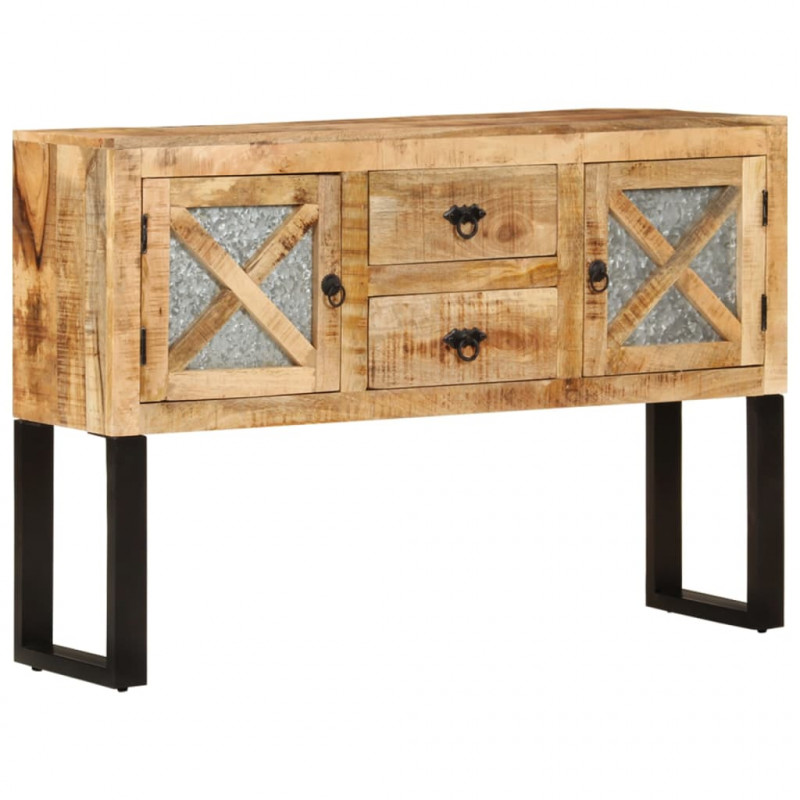 Szafka, 110x30x74 cm, surowe drewno mango