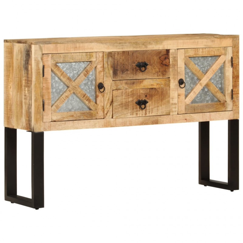 Szafka, 110x30x74 cm, surowe drewno mango