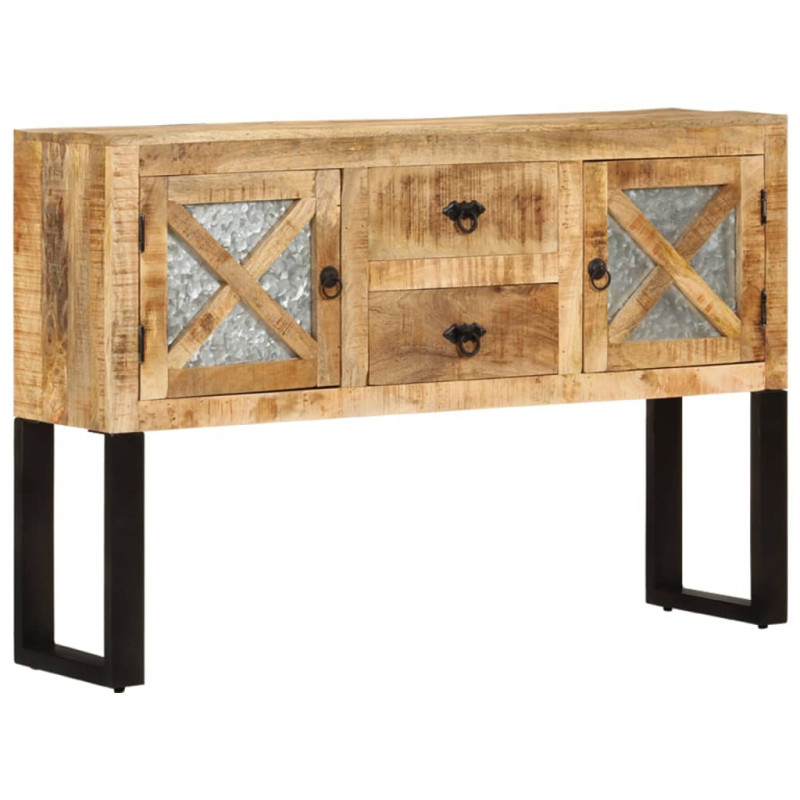Szafka, 110x30x74 cm, surowe drewno mango