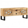 Szafka pod telewizor, 110x30x45 cm, surowe drewno mango