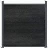 Panel ogrodzeniowy, szary, 353x186 cm, WPC