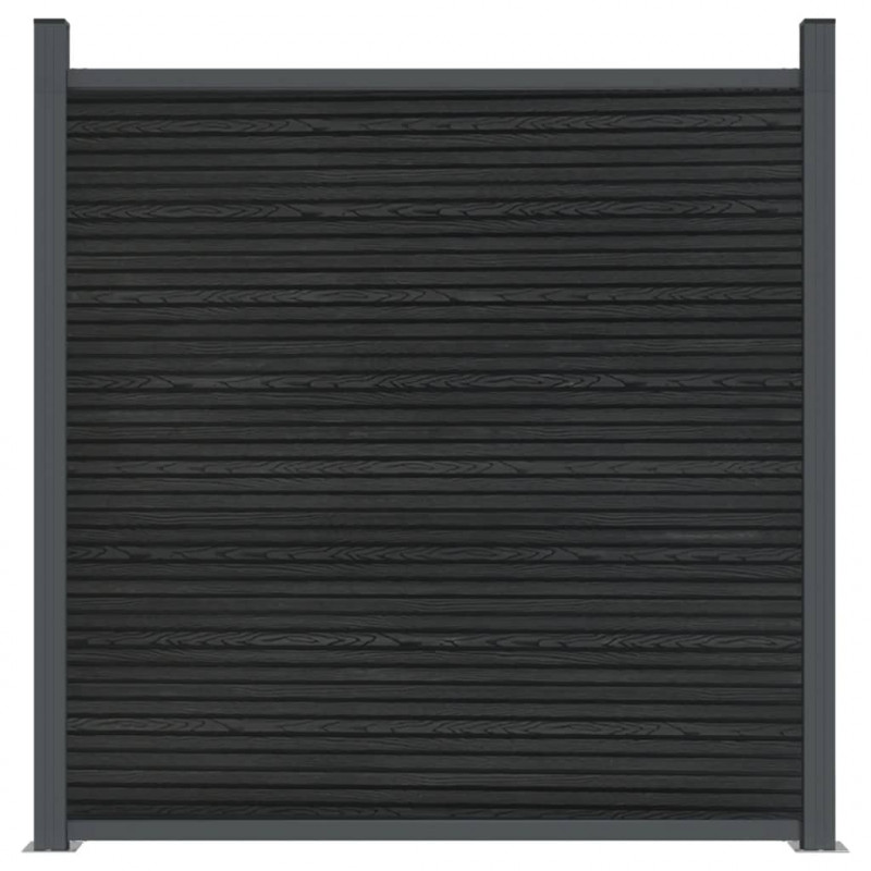 Panel ogrodzeniowy, szary, 872x186 cm, WPC