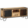 Szafka pod telewizor, 110x31x46 cm, surowe drewno mango