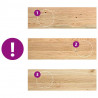 Stopnie schodowe, 4 szt., surowe 80x25x2 cm lite drewno dębowe