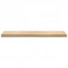 Stopnie schodowe, 4 szt., surowe 100x25x2 cm lite drewno dębowe