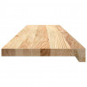 Stopnie schodowe, 4 szt., surowe 100x25x2 cm lite drewno dębowe